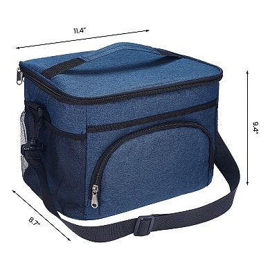 Insulated Lunch Bag, Leakproof Lunch Box, Large Capacity, Reusable Lunch Cooler Bag 11.4*8.7*9.4in