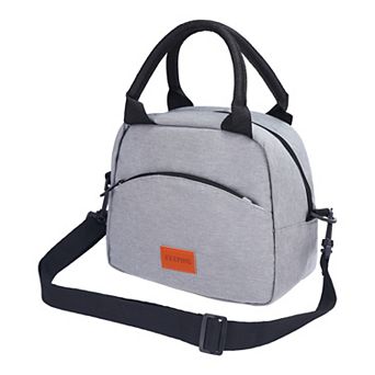 Freezable Insulated Leakproof Reusable Lunch Bag/Box with Adjustable Shoulder Strap, 9.4*5.1*8.3in