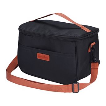 Reusable Insulated Lunch Bag, Lunch Cooler Bag with Adjustable Shoulder Strap 10.2*6.7*7.1in