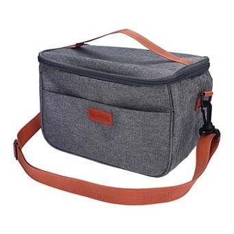 Reusable Insulated Lunch Bag, Lunch Cooler Bag with Adjustable Shoulder Strap 10.2*6.7*7.1in