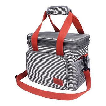 Insulated Leakproof Lunch Bag, Cooler Lunch Box with Adjustable Shoulder Strap 9.6*9.4*11.4in