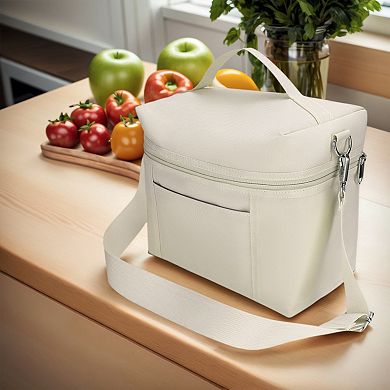 Freezable Leakproof Insulated Reusable Lunch Bag/Box with Adjustable Shoulder Strap, 9.4*5.5*8.3in