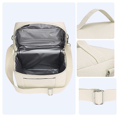 Freezable Leakproof Insulated Reusable Lunch Bag/Box with Adjustable Shoulder Strap, 9.4*5.5*8.3in