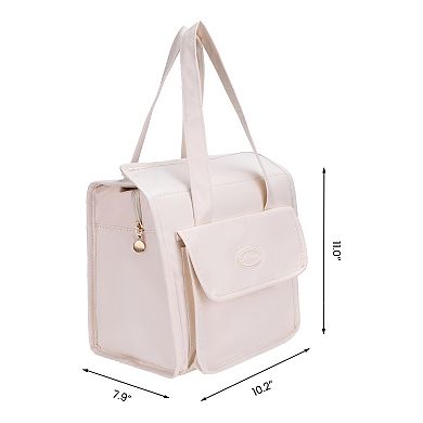 Insulated Lunch Bag, Tote Bag Large Capacity, Cooler Bag for Office, Travel, Picnic 10.2*7.9*11.0in