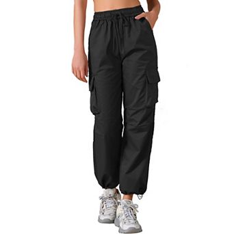 Women's Y2K Streetwear High Waisted Pockets Casual Long Cargo Pants Trousers
