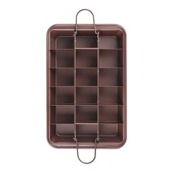 Brownie Pan with Dividers Non-stick, Durable Stainsteel, Cake Pan for Making Brownie Bites, Fudges