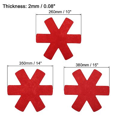 Pot and Pan Protectors, Set of 12, 3 Different Size Pot Separator, Stacking Pan Protectors Dividers
