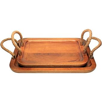 LIVEVIE Twisted Rope Party Platter Tray Stylish Durable Serving Décor