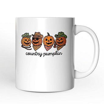 Country Pumpkin Rustic Mug, Cute Autumn Season Gift