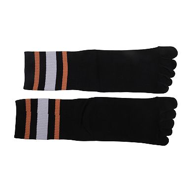 Soft Five Toe Socks Strip Socks for Women 1 Pair One Size