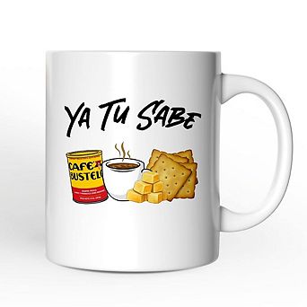 Ya Tu Sabe Café Queso and Galleta Mug, Funny Latin Coffee Gift