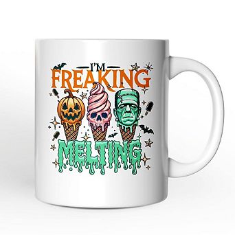 I’m Melting Frankenstein Mug, Funny Ice Cream Halloween Gift