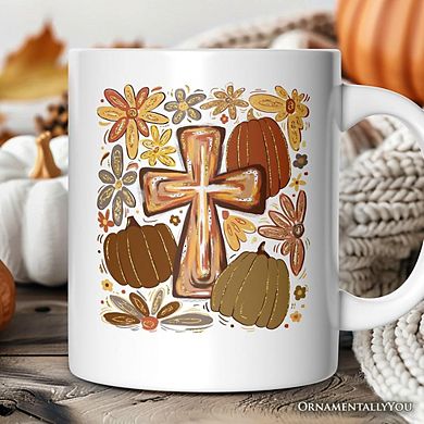 Fall Blessings Mug, Autumn Christian Faith Gift