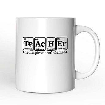 Teacher The Inspirational Element Mug, Periodic Table Appreciation Gift