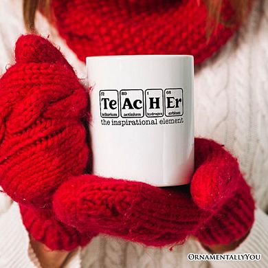 Teacher The Inspirational Element Mug, Periodic Table Appreciation Gift
