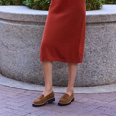 White Mountain Gunner Women's Lug Sole Loafers