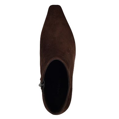 Nine West Hermena Women's Suede Ankle Boots with Block Heel