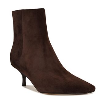 Nine West Hermena Women's Suede Ankle Boots with Block Heel