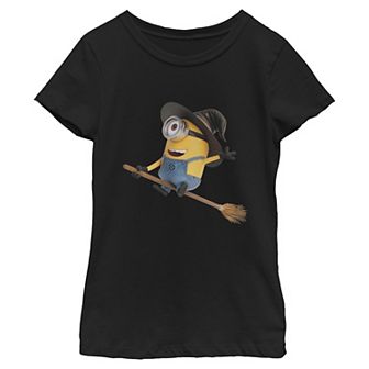 Girls' Despicable Me Minion Graphic Short Sleeve Crew Tee