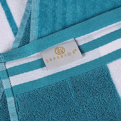SUPERIOR 4-pc. Cabana Striped Cotton Beach Towel Set
