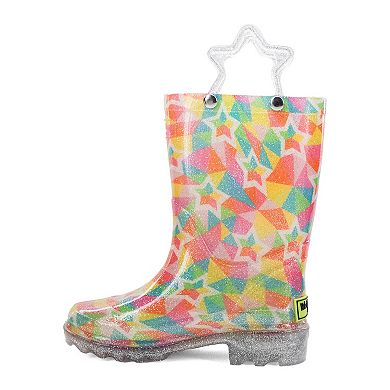 Western Chief Star Kaleidoscope Boys' Lighted Rain Boots
