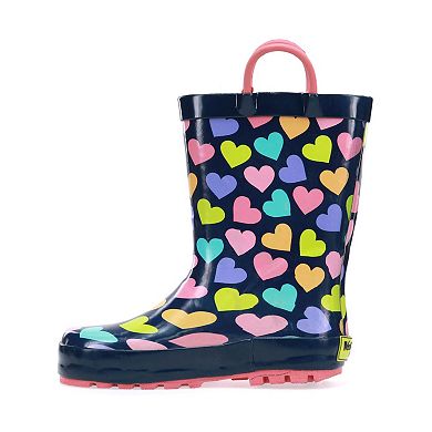 Western Chief Happy Hearts Girls' Waterproof Rain Boots