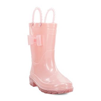 Western Chief Lighted Girls' Bow Accent Rain Boots