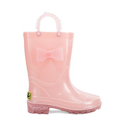 Western Chief Lighted Girls' Bow Accent Rain Boots