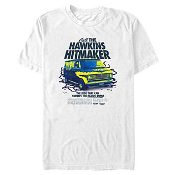 Big & Tall Stranger Things Call The Hawkins Hitmaker Graphic Tee