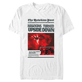 Big & Tall Stranger Things Hawkins Upside Down Graphic Tee