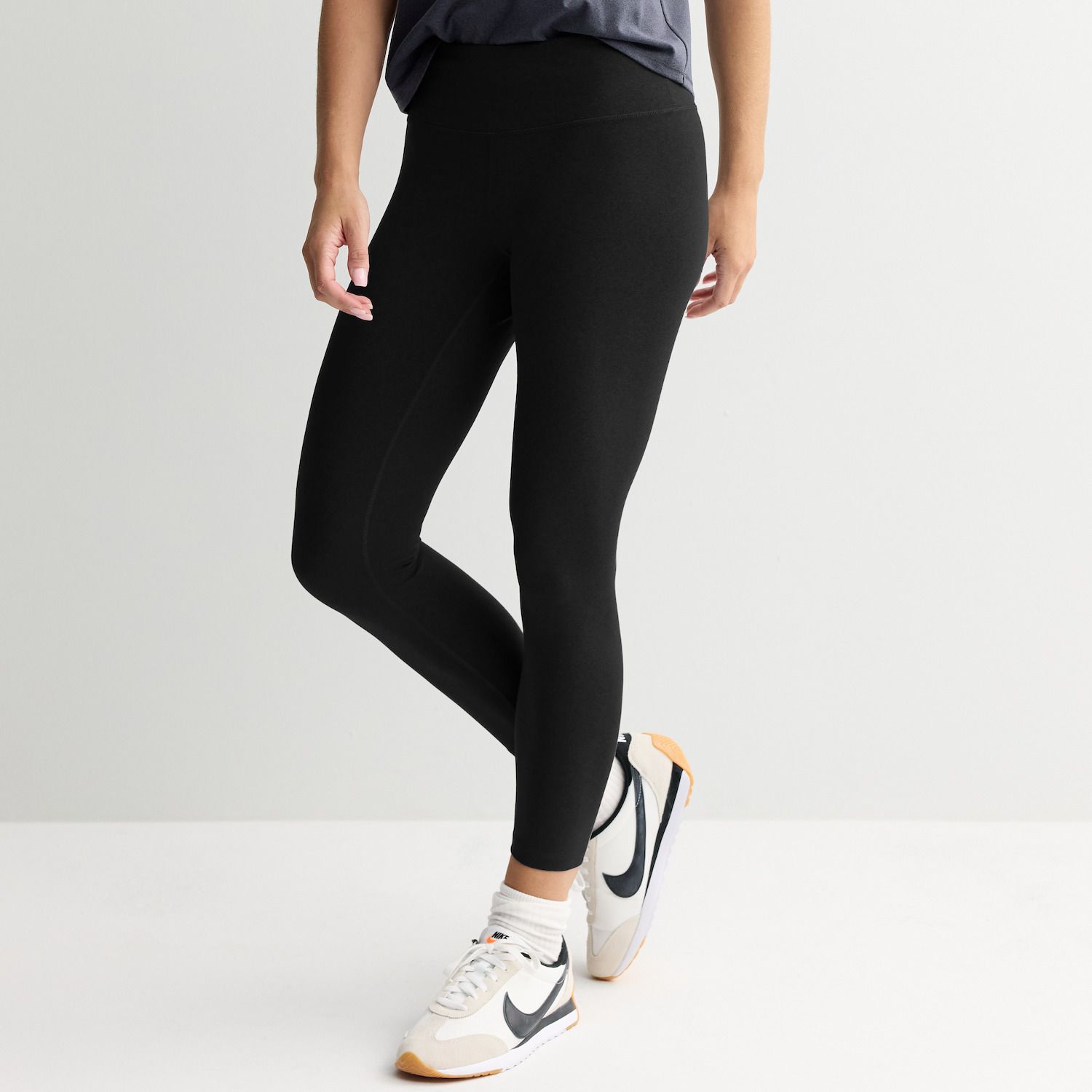 Женские леггинсы Tek Gear Essential Soft 7/8, цвет: Минеральный чёрный
