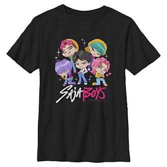 Boys 8-20 KPop Saja Boys Chibi Graphic Tee