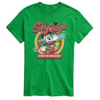 Big & Tall Disney's Mickey Mouse Ski Lodge Graphic Tee