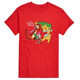 Big & Tall Disney's Winnie The Pooh Christmas Tree Graphic Tee