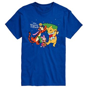 Big & Tall Disney's Winnie The Pooh Christmas Tree Graphic Tee