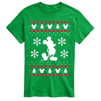 Big & Tall Disney's Mickey Mouse Christmas Graphic Tee