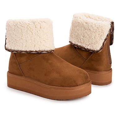 MUK LUKS Amelia Women's Platform Faux Shearling Boots