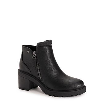 MUK LUKS Lia Women's Ankle Boots with Block Heel