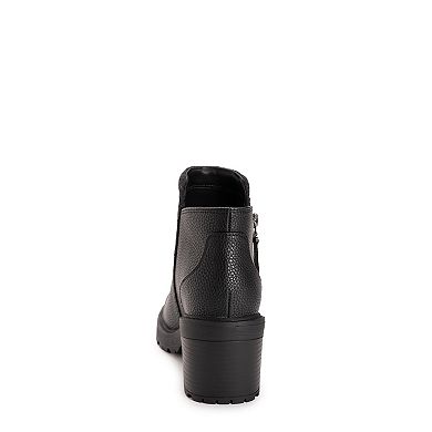 MUK LUKS Lia Women's Ankle Boots with Block Heel