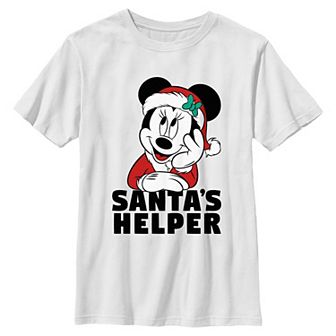 Boys 8-20 Disney's Minnie Mouse Santa's Helper Graphic Tee