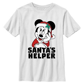 Boys 8-20 Disney's Minnie Mouse Santa's Helper Graphic Tee