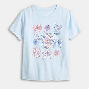 Girls 7-16 Disney's Lilo & Stitch Coquette Stitch & Angel Graphic Tee