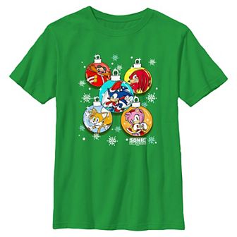 Boys 8-20 Sonic The Hedgehog Christmas Ornaments Graphic Tee