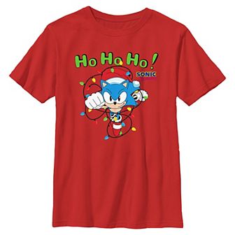 Boys 8-20 Sonic The Hedgehog Christmas Lights Graphic Tee