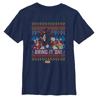 Boys 6-20 Sonic The Hedgehog Christmas Graphic Tee