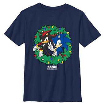 Boys 8-20 Sonic The Hedgehog Christmas Wreath Graphic Tee
