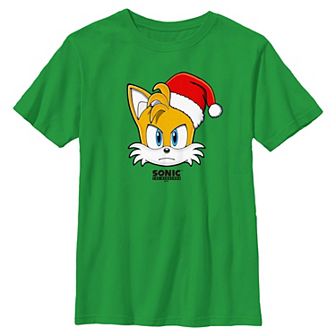 Boys 8-20 Sonic The Hedgehog Tails Christmas Graphic Tee