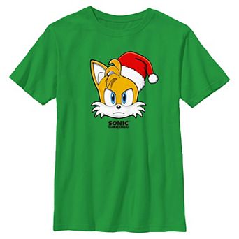 Boys 8-20 Sonic The Hedgehog Tails Christmas Graphic Tee