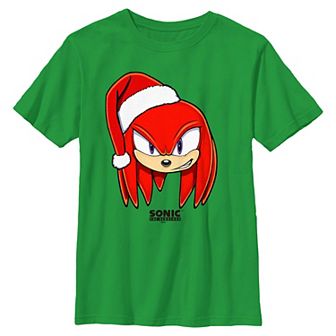 Boys 8-20 Sonic The Hedgehog Knuckles Christmas Graphic Tee