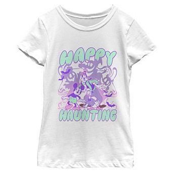 Girls' Disney's Mickey & Friends Happy Haunting Short Sleeve Graphic Tee